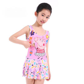 Solid Color Korean Version Of The New Spring Children's Split Skirt Swimwear Baby Girls Swimsuit