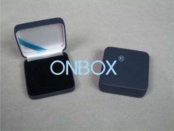 PU Leather Single Coin Luxury Packaging Boxes For Gold / Silver Coins Storage