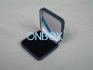 PU Leather Single Coin Luxury Packaging Boxes For Gold / Silver Coins Storage