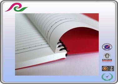 red Recyclable stone paper A5 spiral office notebooks of PP Cover