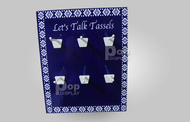Corrugated Cardboard Countertop Display / E Flute Boxes Plastic Hooks