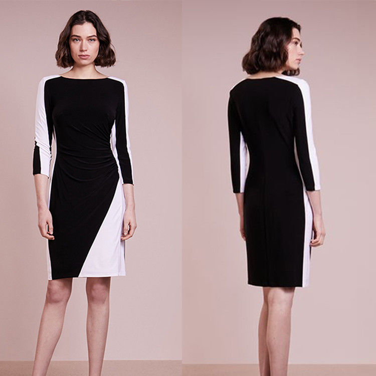 Fashion Women Business Dress With Long Sleeve